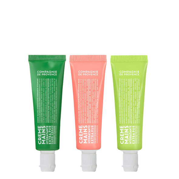 Compagnie de Provence Travel Hand Cream Extra Pure - Citrus Trio - 1 Fl Oz Tubes