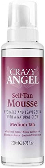 Crazy Angel Self-Tan Mousse 200ml for a Medium Tan