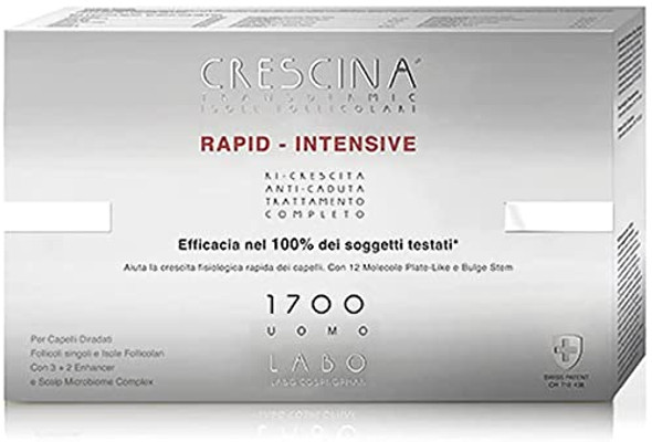 Crescina Transdermic RAPID-INTENSIVE 1700 Man 20+20 Hair Growth Vials