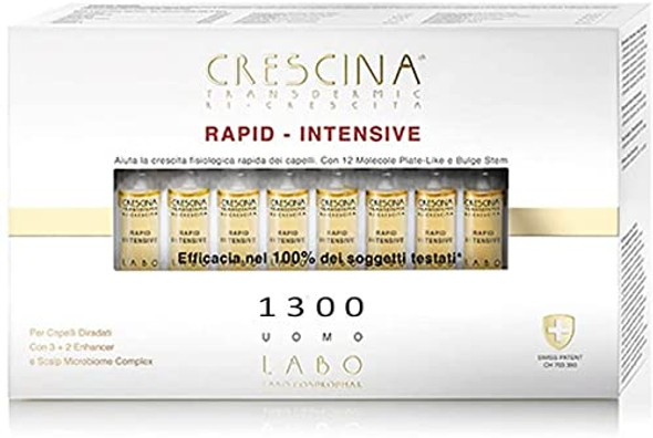 Crescina Transdermic RAPID-INTENSIVE 1300 Man 40 Hair Growth Vials
