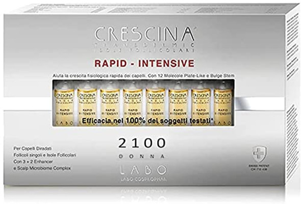 Crescina Transdermic RAPID-INTENSIVE 2100 Woman 40 Hair Growth Vials