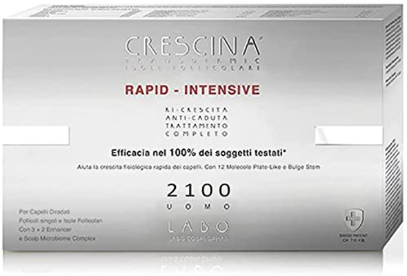 Crescina Transdermic RAPID-INTENSIVE 2100 Man 10+10 Hair Growth Vials