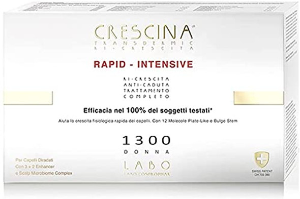 Crescina Transdermic RAPID-INTENSIVE 1300 Woman 20+20 Hair Growth Vials