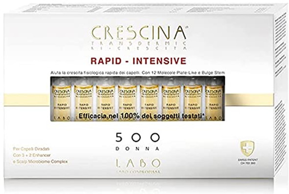 Crescina Transdermic RAPID-INTENSIVE 500 Woman 40 Hair Growth Vials