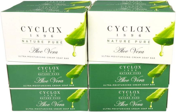 Cyclax Nature Pure Aloe Vera Ultra Moisturising Soap 2 x 90g (Pack of 4)