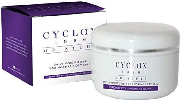 THREE PACKS of Cyclax Moistura Daily Moisturiser For Normal/Dry Skin 50g