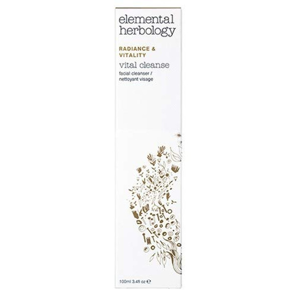 Elemental Herbology- Vital Cleanse Gel Cleanser, 3.4 Fl Oz- A brightening and purifying daily cleanser to dramatically improve skins texture, tone and radiance.