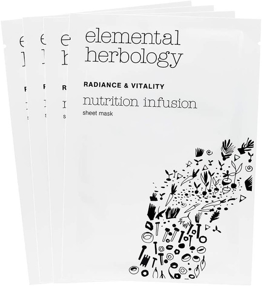 Elemental Herbology Nutrition Infusion Radiance Sheet Mask (x1) - Instantly hydrate and illuminate the skin