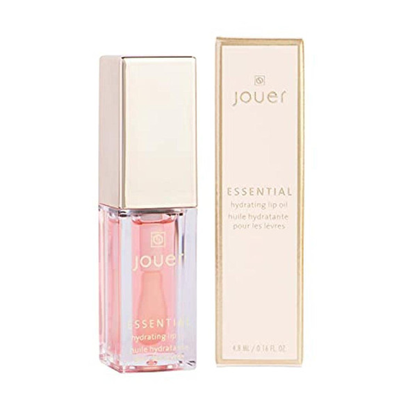 Jouer Essential Hydrating Lip Oil  Natural Shine - 99% Plant-Derived Ingredients - Fragrance Free - Non-Sticky - Nourishes Dry Lips - Paraben, Gluten & Cruelty Free - Vegan Friendly