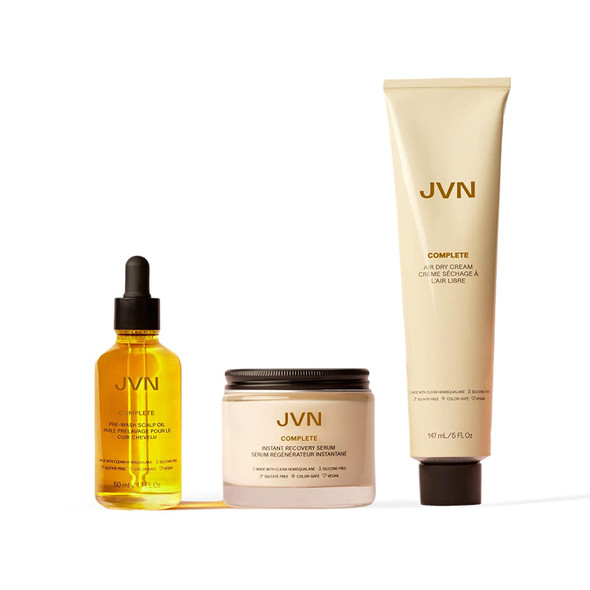 JVN Stylers Set - Soothe, prime and fight frizz with these award winners (Full Size Bundle)