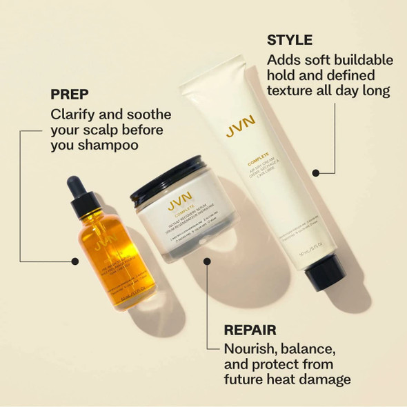JVN Stylers Set - Soothe, prime and fight frizz with these award winners (Full Size Bundle)