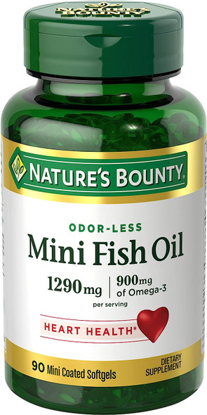 Nature'S Bounty Mini Fish Oil Softgels 1290 Mg 90 Ea (1 Pack)