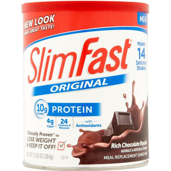 Slim-Fast Shake Mix, Rich Chocolate Royale 12.83 oz (1 Pack)