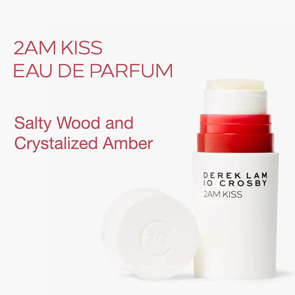 Derek Lam 10 Crosby - 2AM Kiss - 0.12 Oz Eau De Parfum - Solid Stick Perfume For Women - Amber And Woody Scent - Sweet Fig, Spicy Cinnamon, And Warm Caramel Fragrance