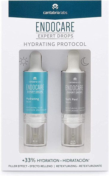 Endocare Expert Drops Hydrating Protocol, Renewal Retexturizing Moisturizer.