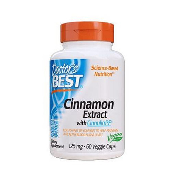 Cinnamon Extract Cinnulin Pf 125Mg, 60 Veggie Caps  By Doctors Best
