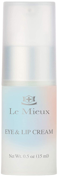 Le Mieux Eye & Lip Cream - Anti Aging Eye and Lip Moisturizer, Peptide-Infused Treatment for Visible Wrinkles & Fine Lines with Kukui Nut Oil & Ceramide, No Parabens or Sulfates (0.5 oz / 15 ml)