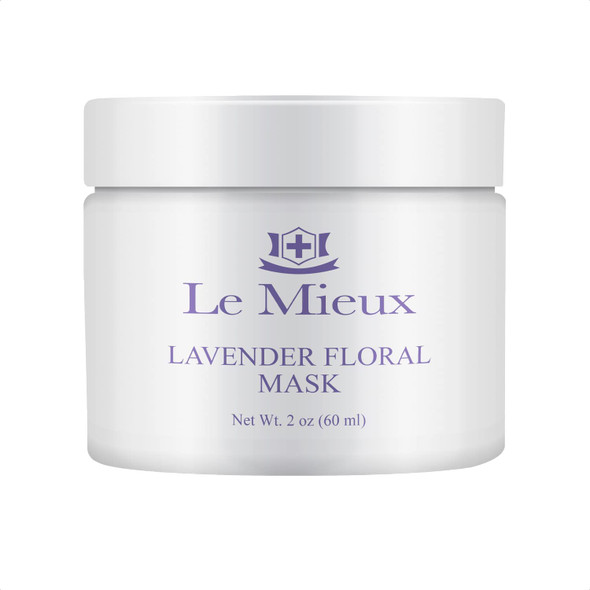 Le Mieux Lavender Floral Mask - Calming Gel Face Mask with Hyaluronic Acid & 7 Botanical Extracts, Soothing Facial Mask for All Skin Types, No Parabens or Sulfates (2 oz / 60 ml)