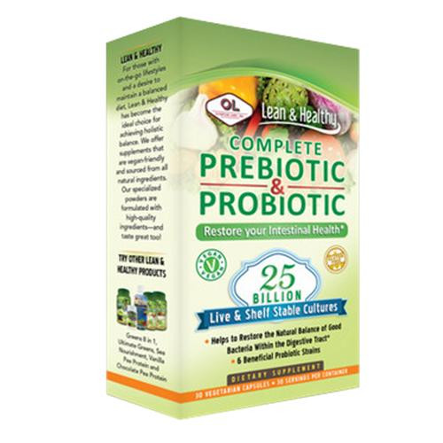 Olympian Labs Pre/Probiotic Complete – 25 Billion – 30 Vegetarian Capsules