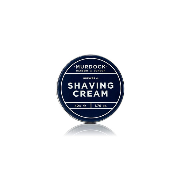 Murdock London Shaving Cream (Travel Size) | Rich Luxurious Texture Softens and Soothes | Made in England | 40g