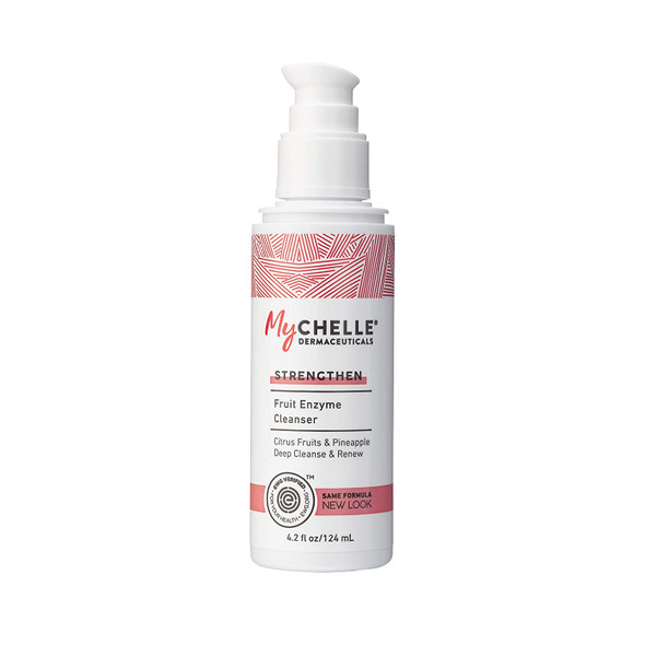 MyCHELLE Dermaceuticals Fruit Enzyme Cleanser (4 Fl Oz) - Gentle Facial Cleanser & Skin Cleanser with Concentrated Fruit-Infused Actives & Antioxidants - Cleanses & Strengthens Skin