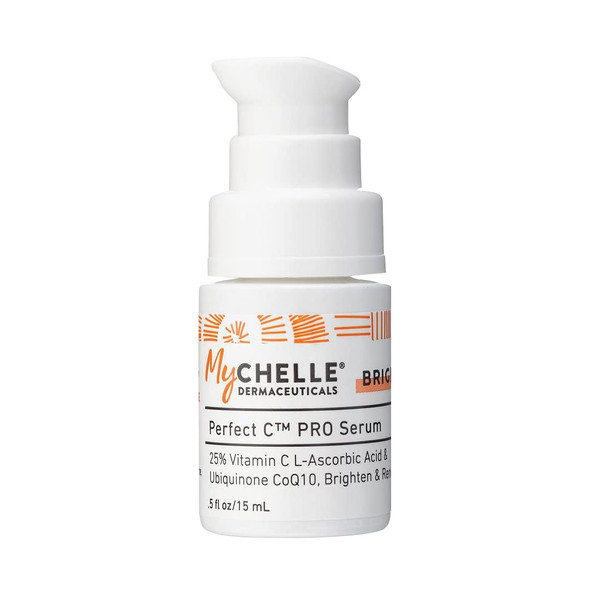 MyChelle Dermaceuticals Perfect C PRO Serum, Professional-Level 25% L-Ascorbic Acid Vitamin C Serum for All Skin Types, 0.5 Fl Oz