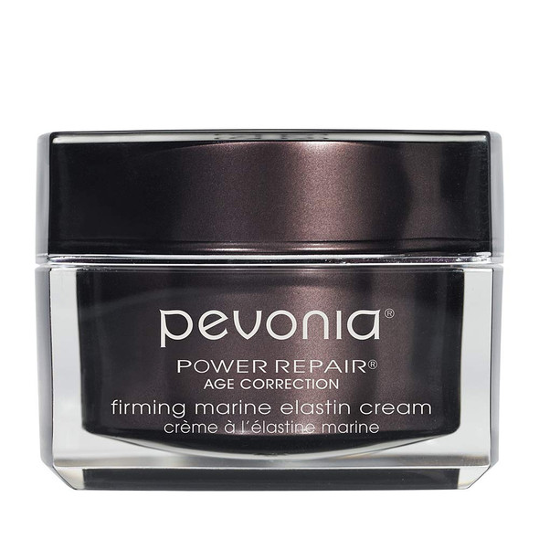 Pevonia Power Repair Age Correction Firming Marine Elastin Cream - Anti Aging Face Cream Skin Serum - Wrinkle Cream for Face - Deep Micro Pores Refine Facial Cream - 1.7 Oz Container