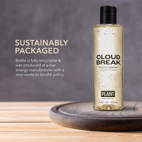 Plant Apothecary Cloud Break: 6.8oz Enzyme Face Cleaner with Aloe, Vitamin B5, Pineapple & Papaya Extract - Cleansing Face Wash With Refreshing Formula - Facial Cleansers & Skin Care for Men and Women
