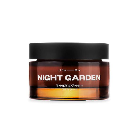 Plant Apothecary Night Garden: 1.7oz Sleeping Cream with Niacinamide. Squalene - Retaining Skin Moisture - Anti-Aging Facial Cream, Rejuvenating & Revitalizing Skin Care Moisturizers for Men and Women
