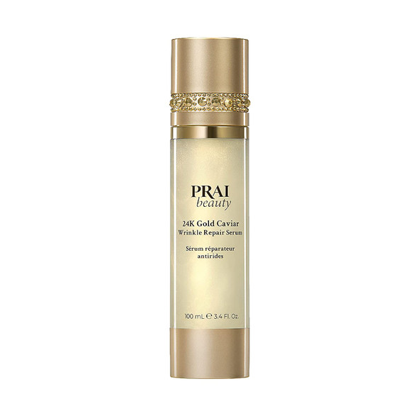 PRAI Beauty 24K Gold Caviar Wrinkle Repair Serum - Anti-Aging & Anti-Wrinkle Serum - 3.4 Fl Oz