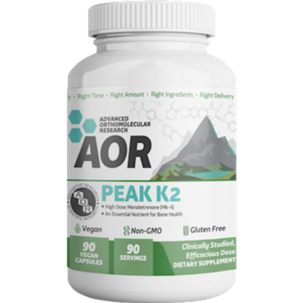 Advanced Orthomolecular Research Inc - Peak K2 90 Veggie Capsules