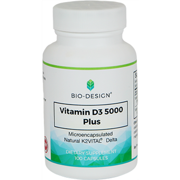 Bio-Design - Vitamin D3 5000 Plus Nat MK-7 100 Capsules