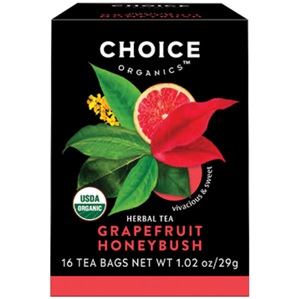 Choice Organic Tea - Grapefruit Honeybush 16 Tea Bags