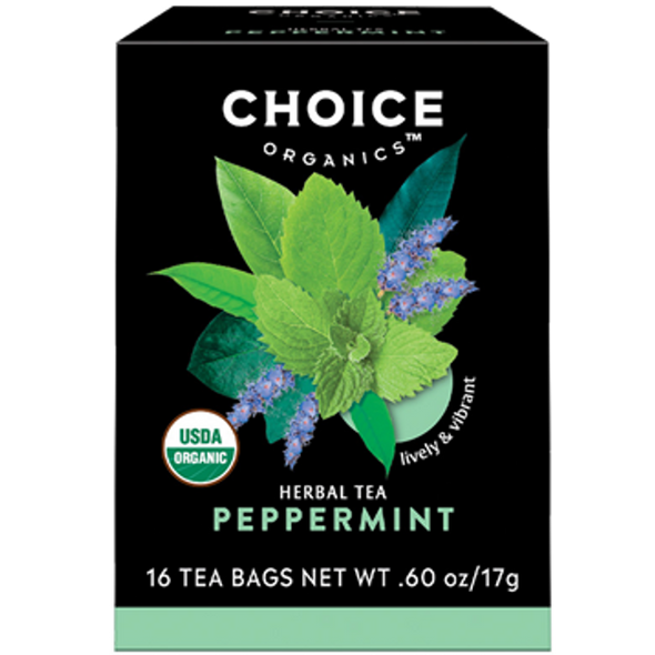 Choice Organic Tea - Peppermint Tea Organic 16 Tea Bags