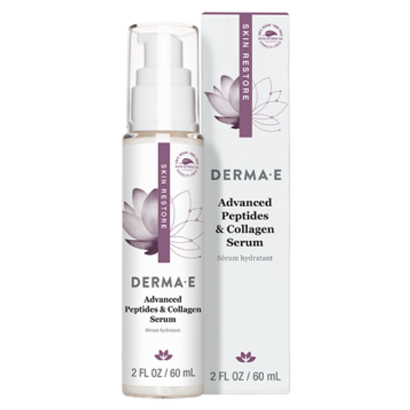 DermaE Natural Bodycare - Adv Peptides & Collagen Serum 2 oz