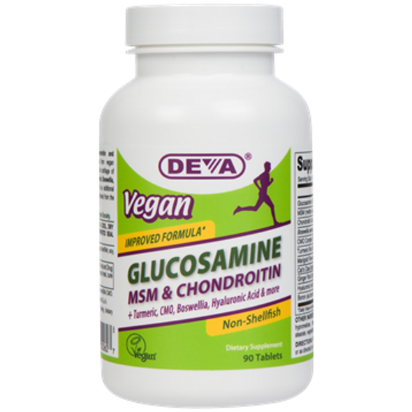 Deva Nutrition LLC - Vegan Glucos-Chondr-MSM 90 Tablets