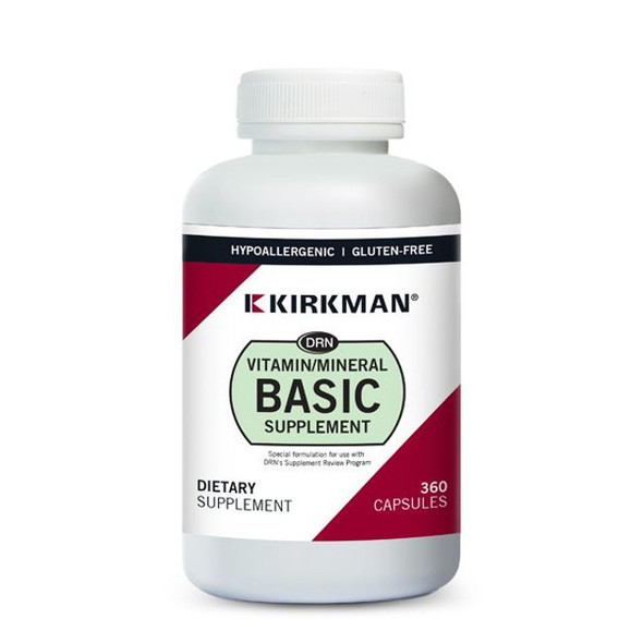 Kirkman Labs - DRN Vitamin/Mineral Basic Supplement 360 Veggie Capsules