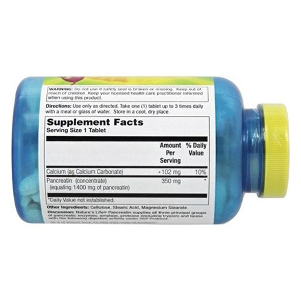 Pancreatin 250 tabs by Nature's Life