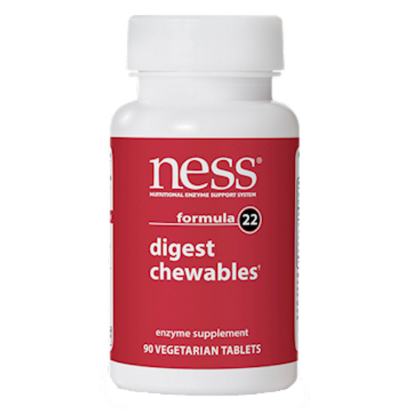 Ness Enzymes - Digest Chewables Formula 22 90 Veggie Tablets