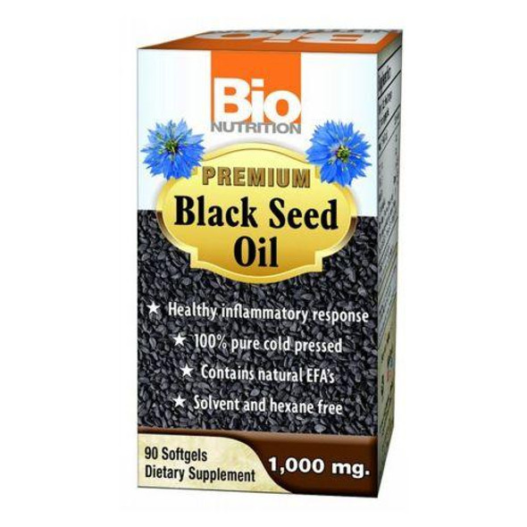 Premium Black Seed Oil 90 Sofgels By Bio Nutrition Inc
