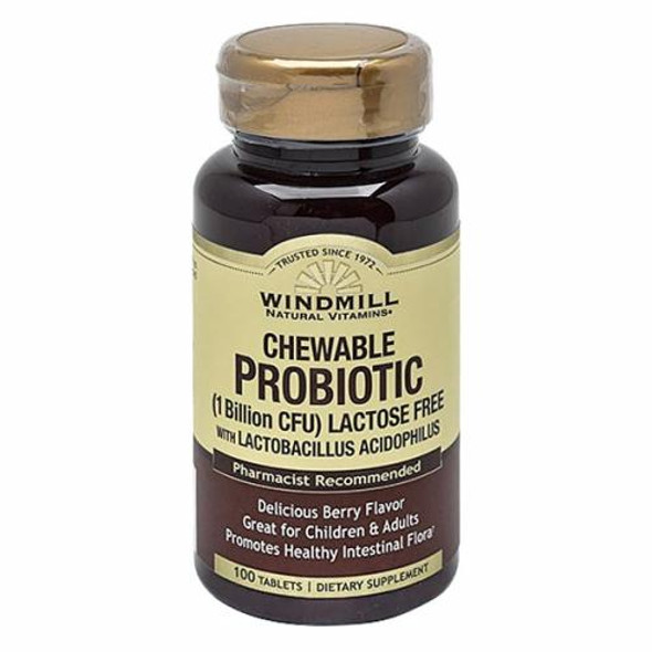 Probiotic Chewable 100 Tabs By Windmill Health Products