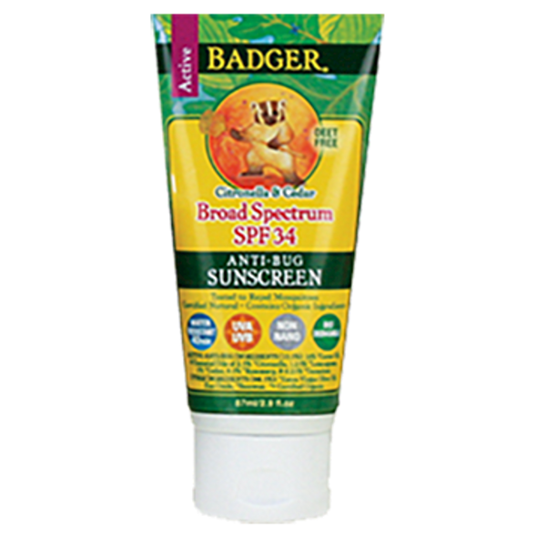 W.S. Badger Company - Anti Bug Sunscreen Cream SPF34 2.9 fl oz