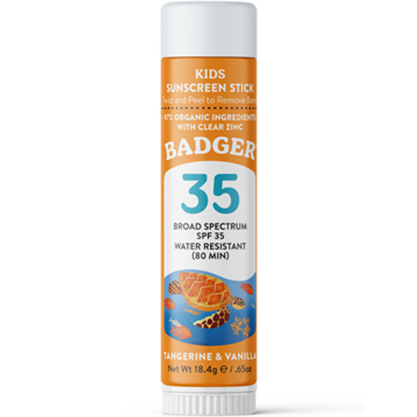 W.S. Badger Company - SPF 35 Kids Face Stick .65 oz