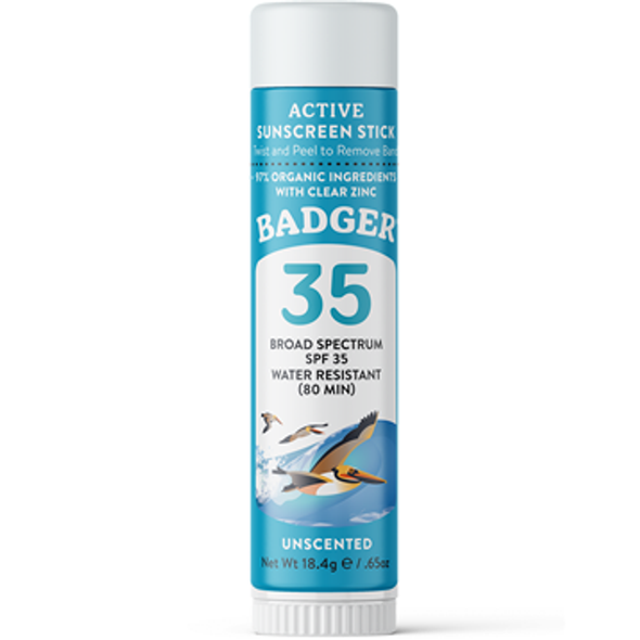 W.S. Badger Company - SPF 35 Active Face Stick .65 oz