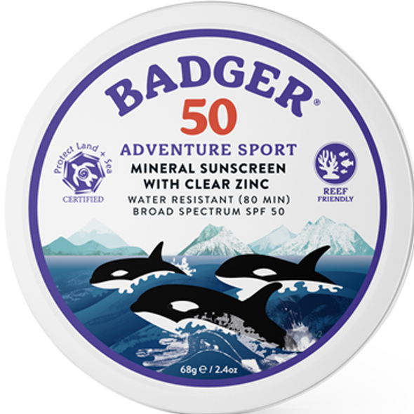 W.S. Badger Company - SPF 50 Adventure Sport Tin 2.4 oz