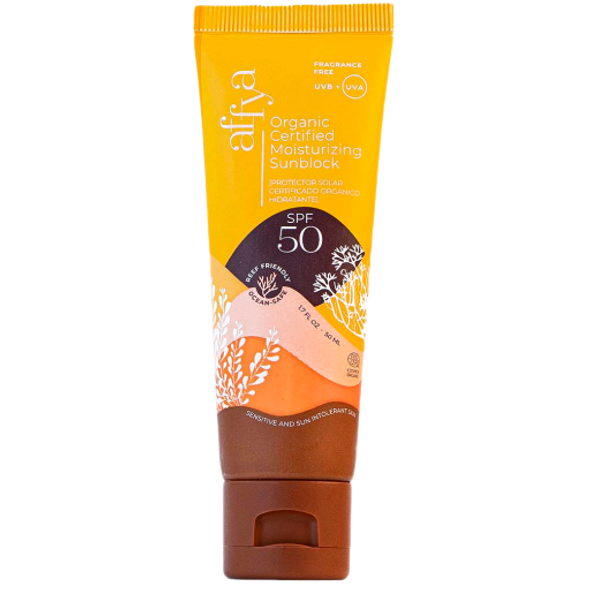 affya Organic certified Moisturizing Sunblock SPF 50 The perfect companion for the summer