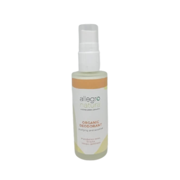 Allegro Natura Red Mandarin & Lemon Purifying & Sensitive Deodorant Effectively guards against unpleasant odours