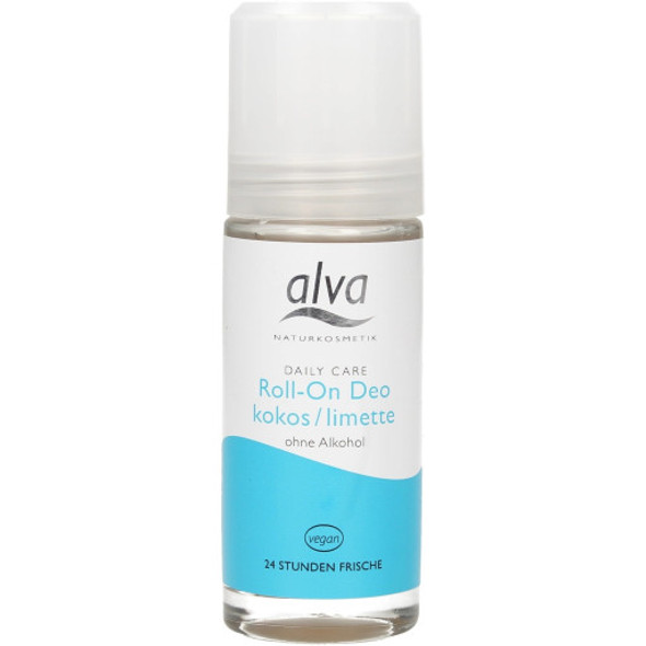 Alva Roll-on Deodorant Coconut & Lime Effective protection against body odor and underarm sweat.