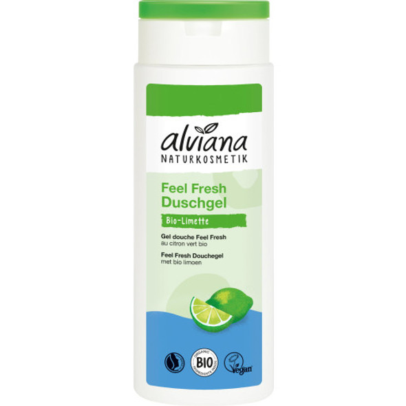 alviana Naturkosmetik Feel Fresh Organic Lime Shower Gel For a fresh shower experience