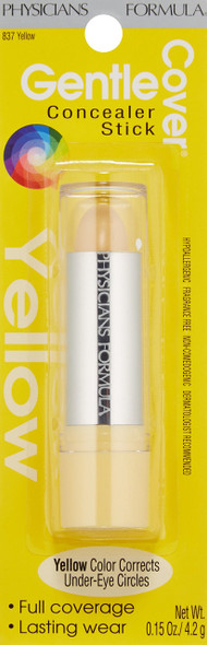 Physicians Formula Gentle Cover Concealer Stick, Yellow, 0.15 Ounce